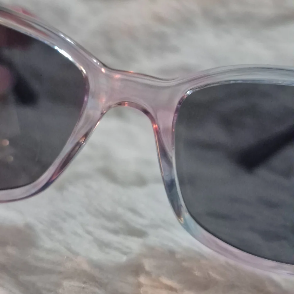 Ray-Ban Transparent Blue Sunglasses with Vibrant Case